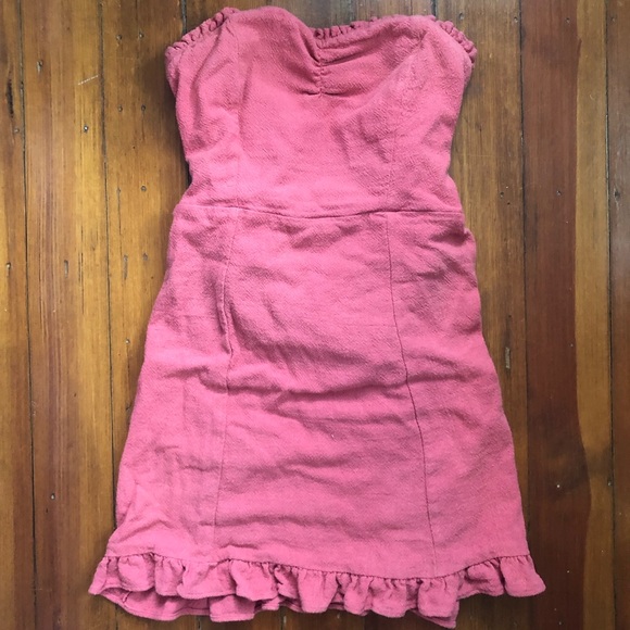 Pink Free People Strapless dress - Picture 5 of 6